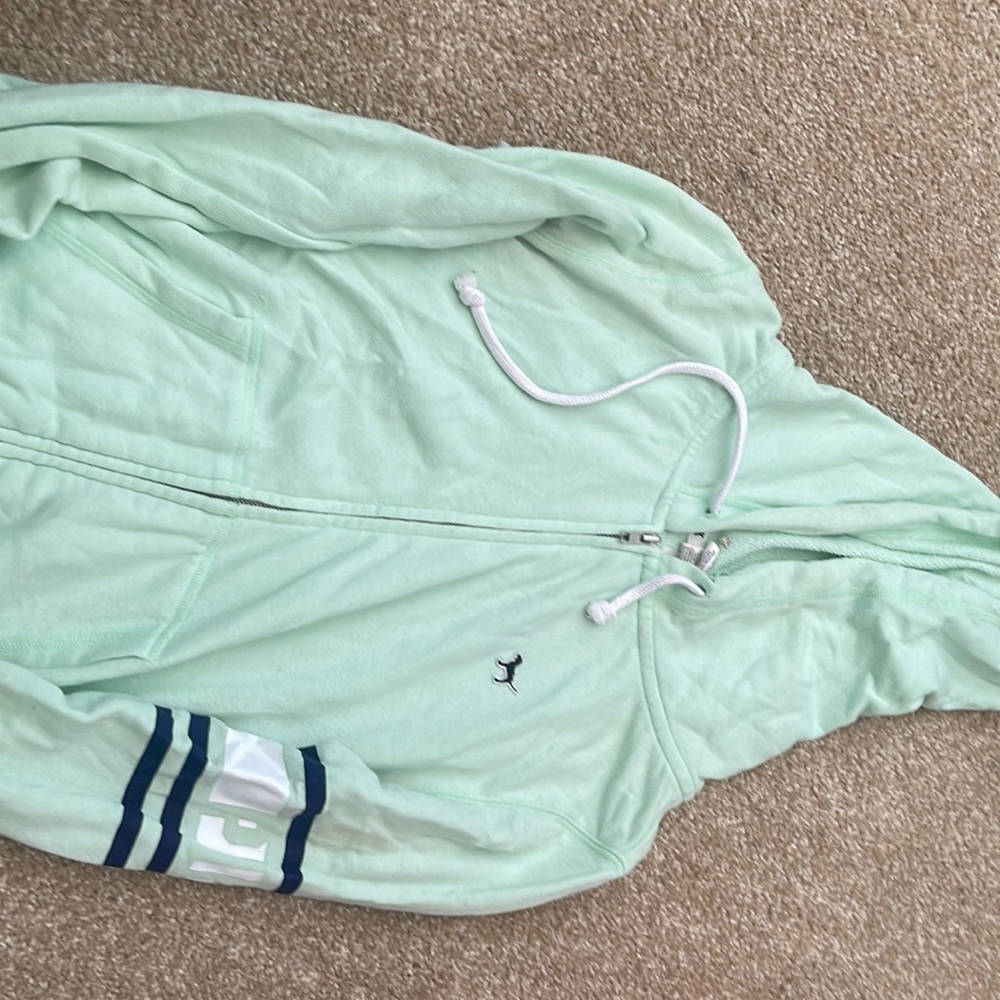 XS mint green VSPINK zip up